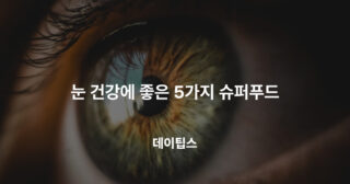 눈 건강에 좋은 슈퍼푸드