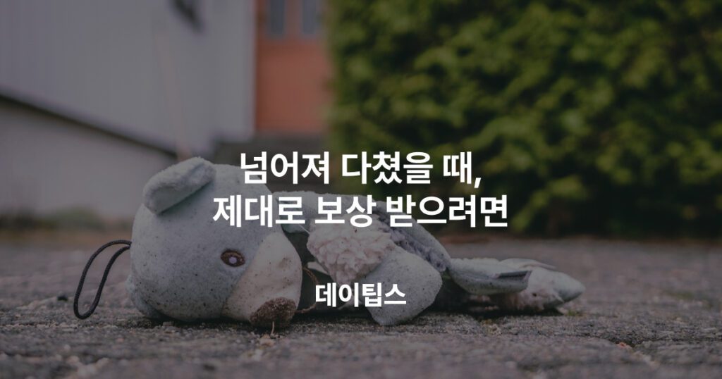 넘어졌을때 보상받는 방법, 영조물 배상보험